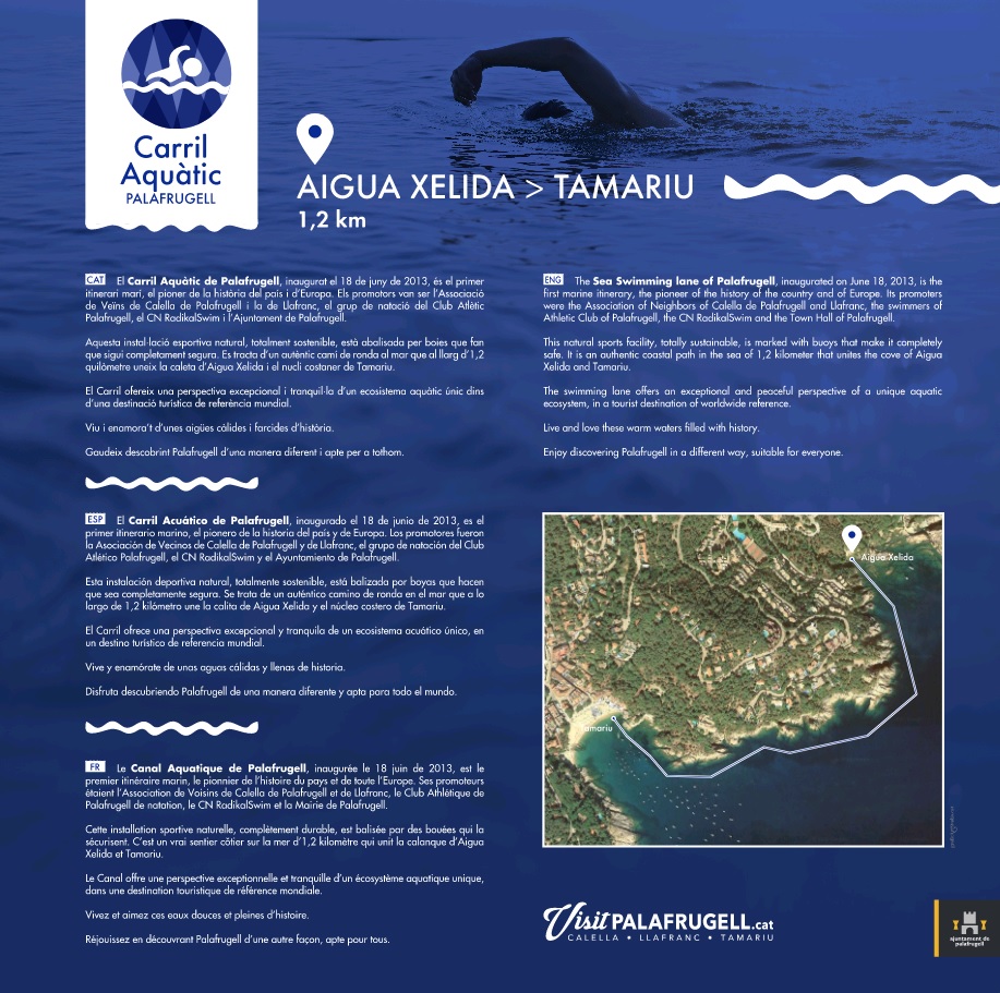 Carril aquàtic Calella de Palafrugell - Llafranc - Tamariu