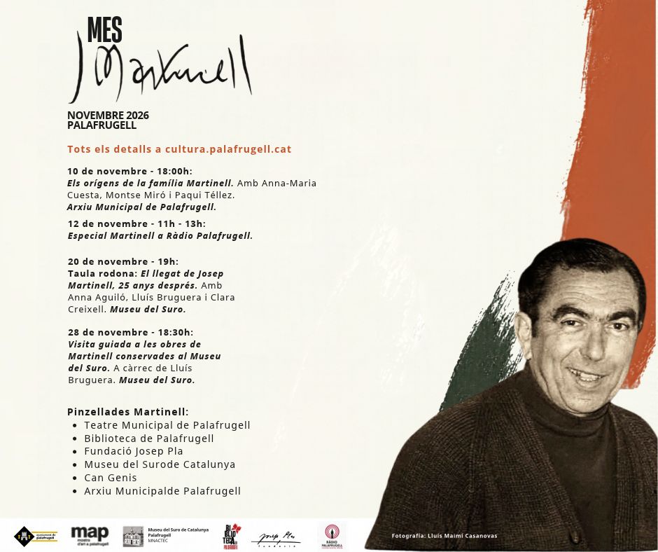 El Mes Martinell recordarà els 25 anys de la mort de Josep Martinell amb diverses activitats durant el novembre 