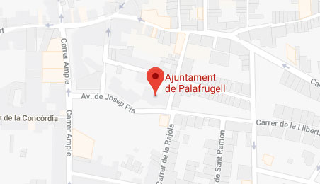 Mapa d'ubicació de l'Ajuntament de Palafrugell