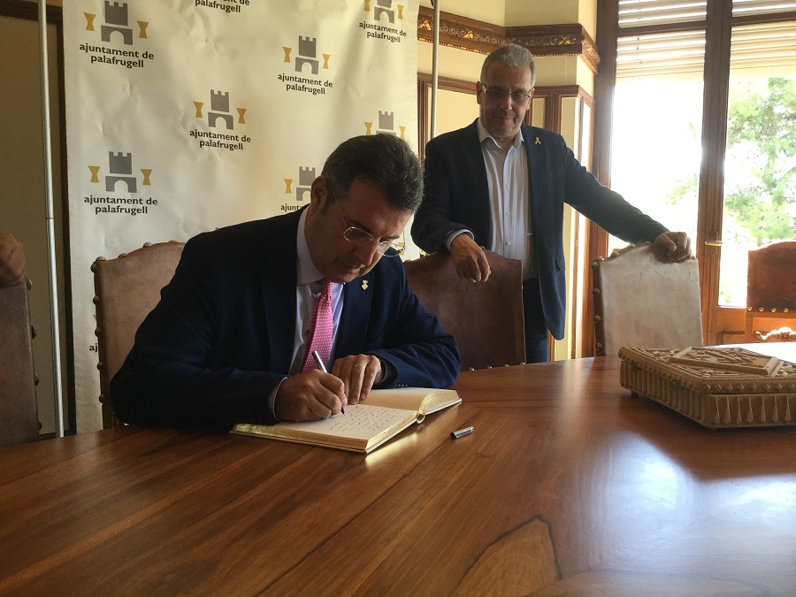 2018 08 14 visita president ddgi Noguer territori palafrugell