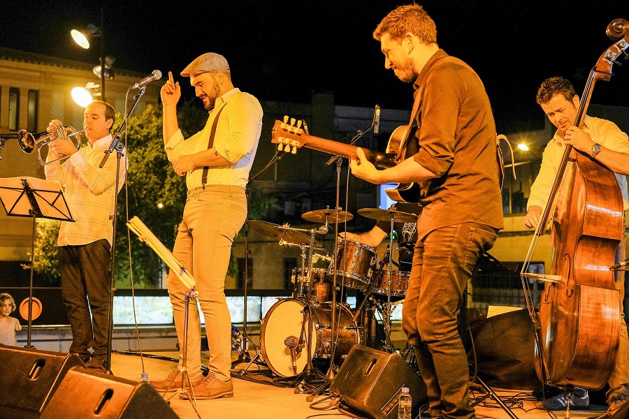 2018 08 31 Street Jazz Joan Rubau Quintet 1Lluis Catala