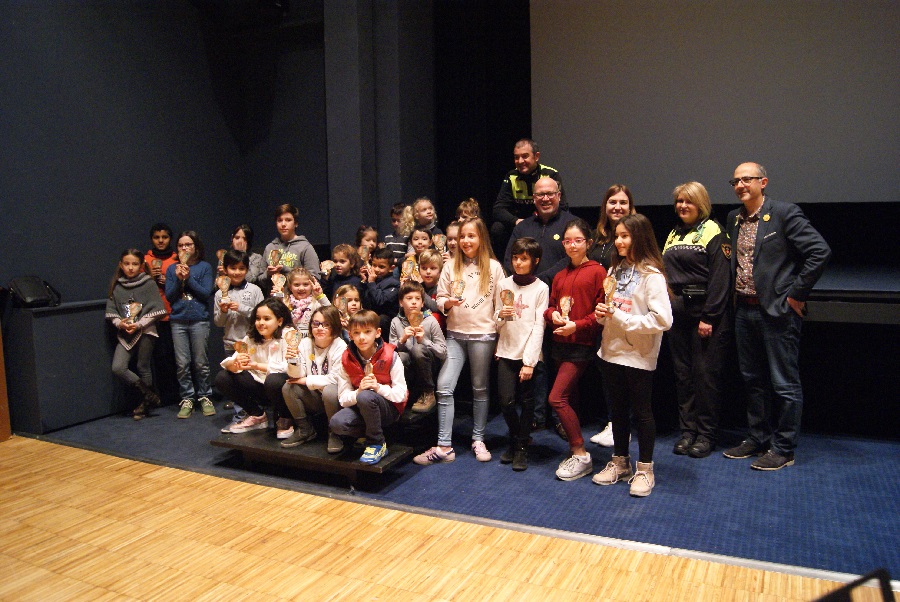 Guanyadors del concurs de dibuix policia local 2018