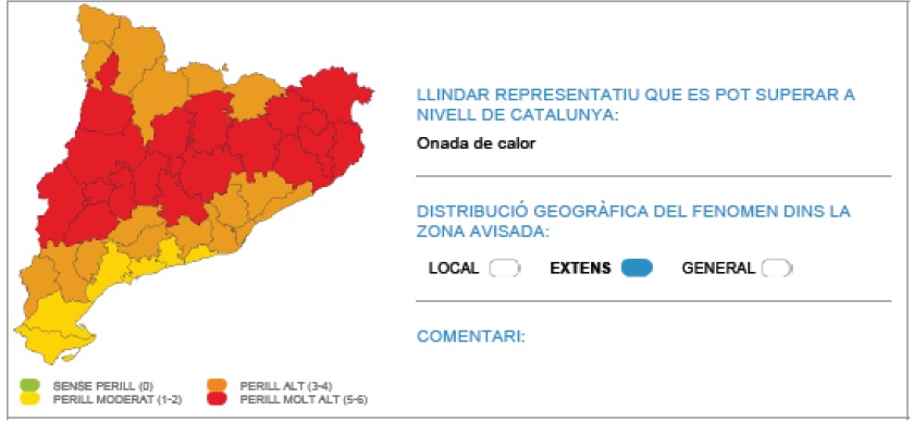 mapa risc onada calor