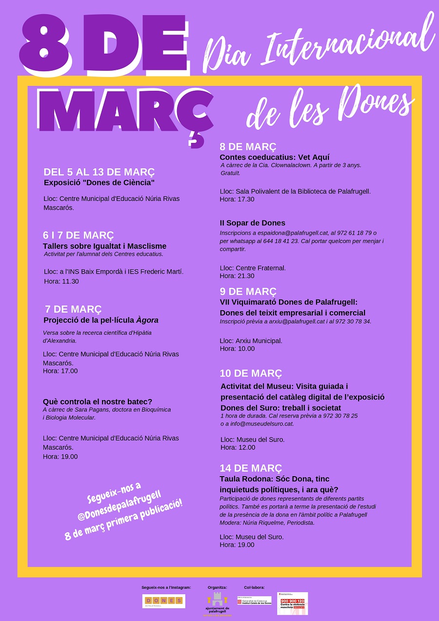 Cartell actes 8 de març 2019