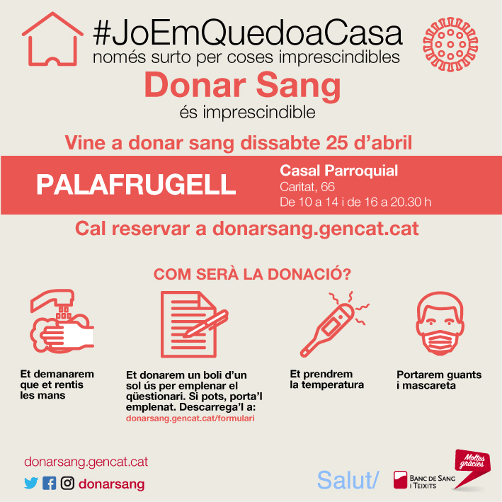 Campanya donació sang Palafrugell
