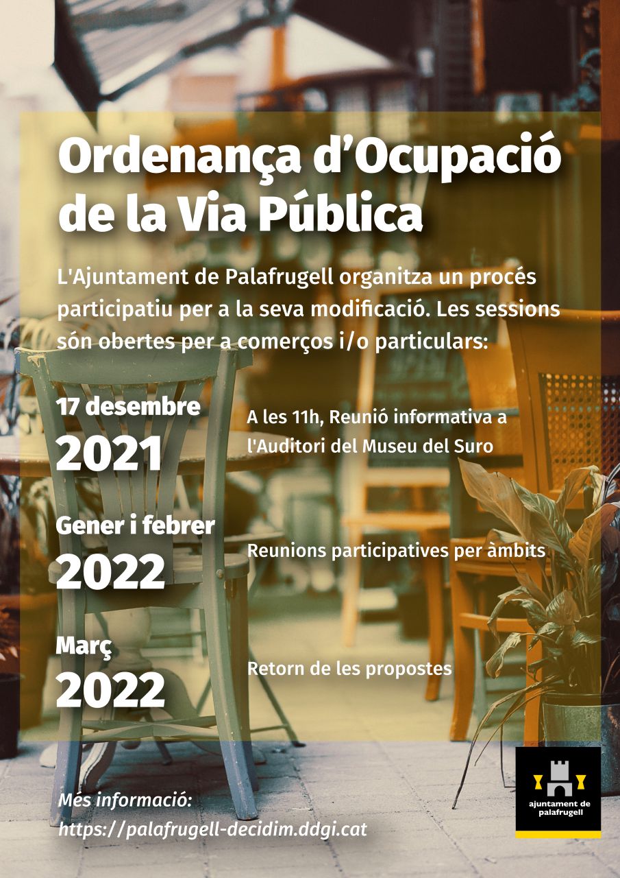 Procés participatiu Ordenança ocupació via pública, Palafrugell