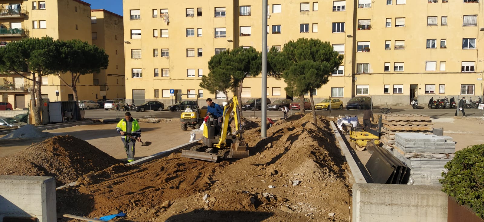 Obres de millora aparcament Centre Municpal d’Educació, Urbanismel, Ajuntament de Palafrugell