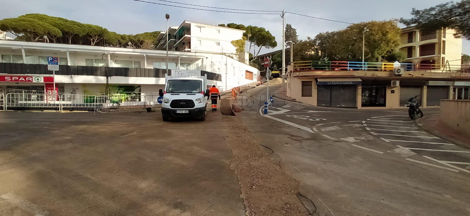 Obres canonada Calella de Palafrugell, àrea Serveis Municipals, Ajuntament de Palafrugell