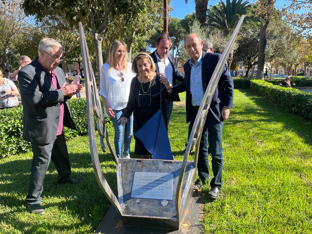 Inauguració escultura homenatge Frederic Sirés, Fundació Ernest Morató, Ajuntament de Palafrugell
