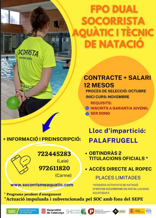 SOMI, IPEP, curs FPO Dual socorrisme, Ajuntament de Palafrugell