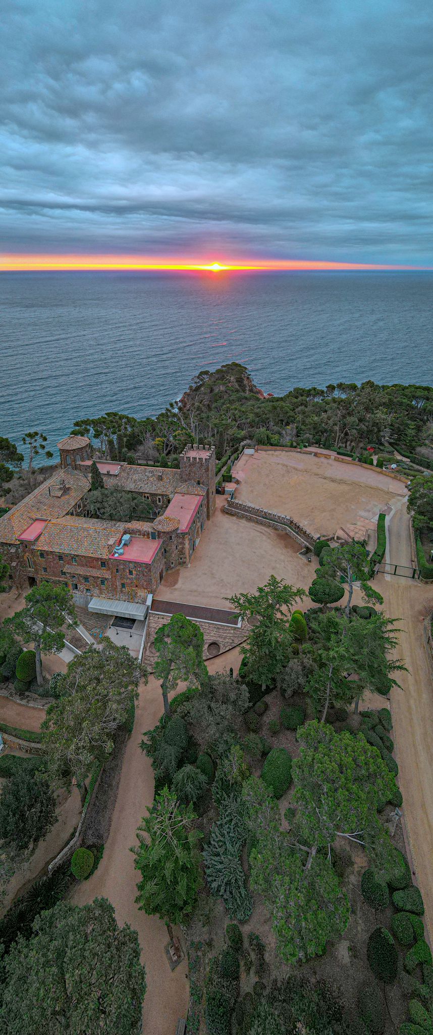 Gravació imatges aèries dron entorn de Cap Roig, Calella de Palafrugell, IPEP, Ajuntament de Palafrugell