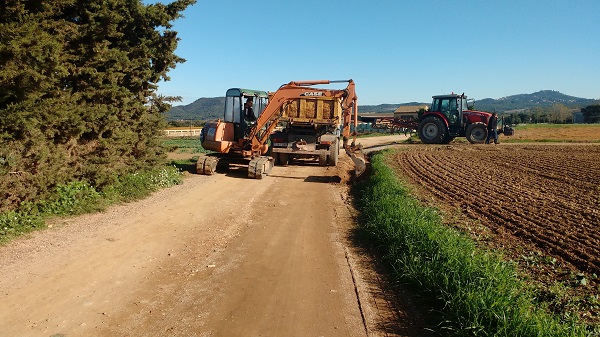 Tasques manteniment camins, àrea de Serveis Municipals, Ajuntament de Palafrugell