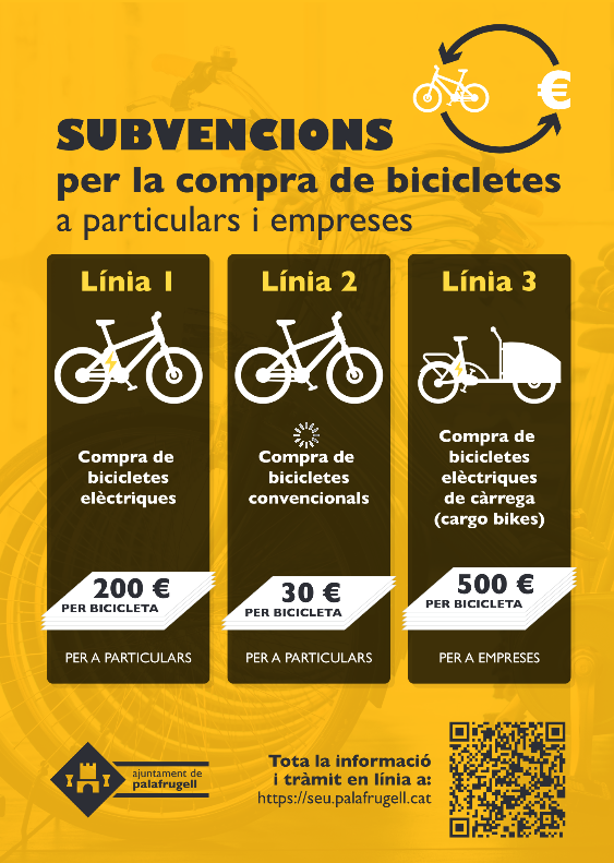 Ajuts compra bicicleta elèctrica urbana, Ajuntament de Palafrugell
