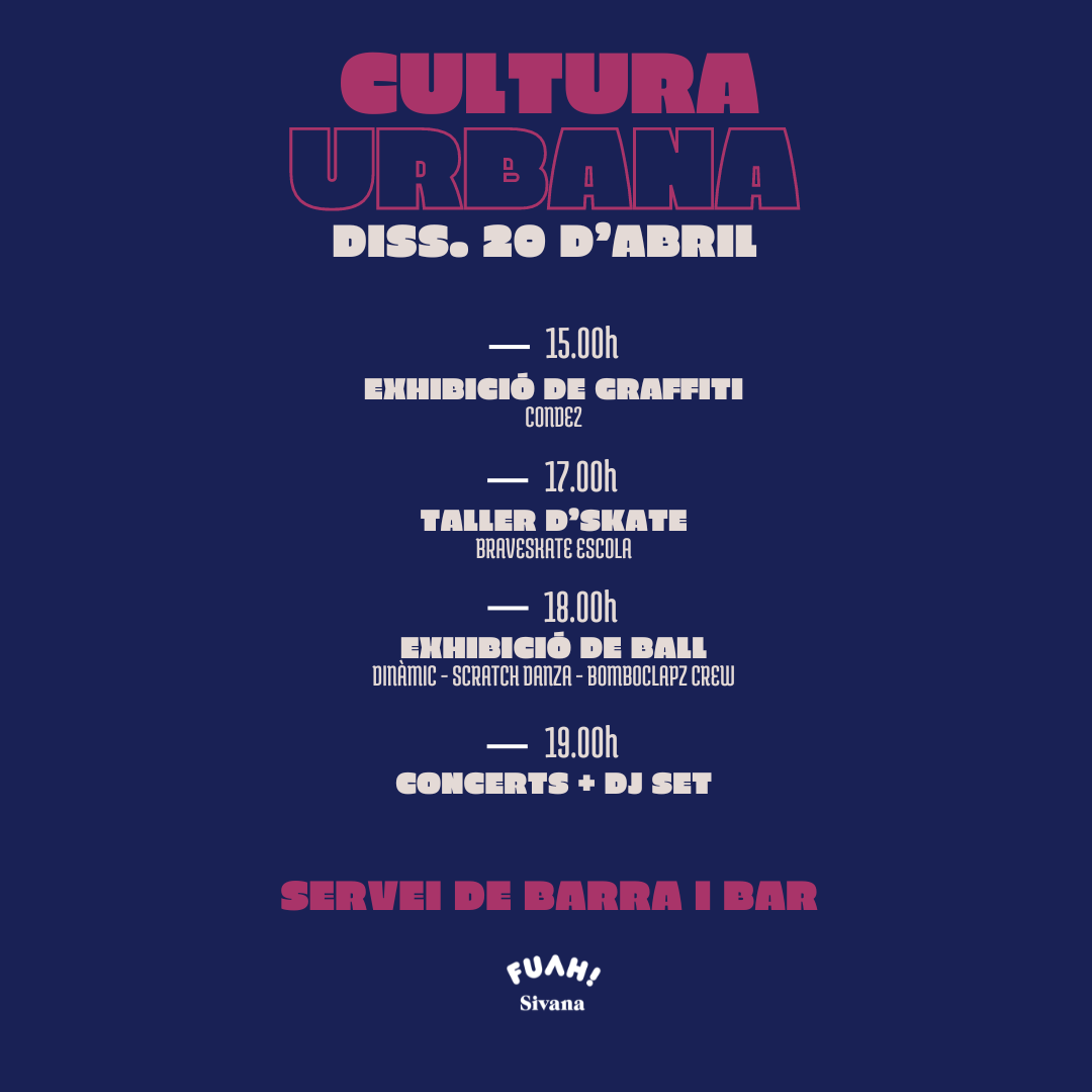Cultura Urbana, Setmanes Joves 2024, Àrea de Joventut, Can Genís, Ajuntament de Palafrugell