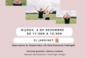 Sessió de Tai-Chi al Jardinet