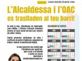 Cartell de l'Alcaldessa i l'OAC es traslladen als barris