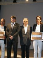 Lliurament del Diploma a Joan Carles Sagrera, el primer per la dreta